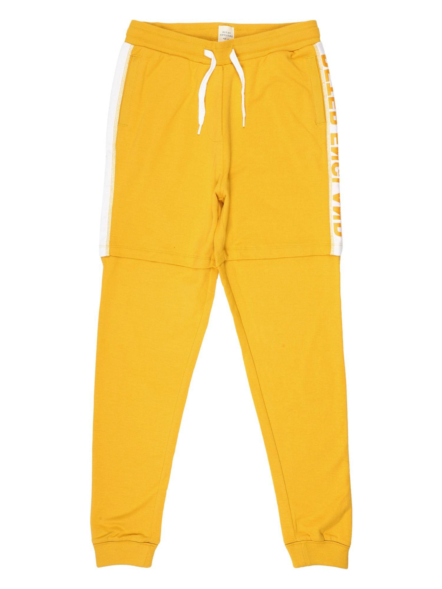 boys yellow jogger pants