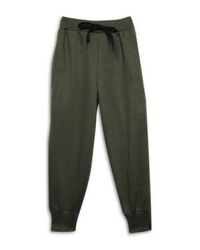 boys ankle-length joggers with elasticated drawstring waist