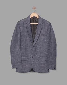 boys blazer with welt pocket & button closure