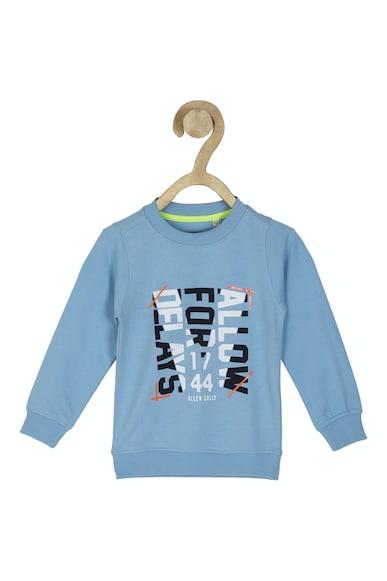 boys blue graphic print regular fit sweatshirt