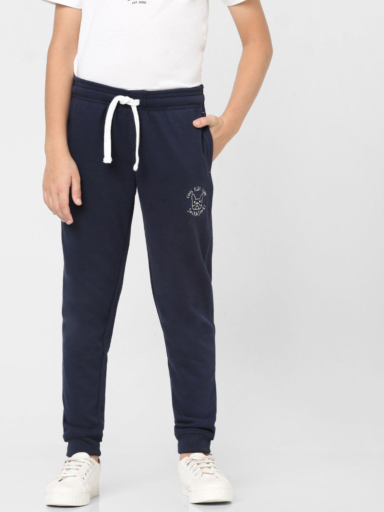 boys blue mid rise sweatpants