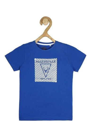 boys blue regular fit graphic print crew neck t-shirt