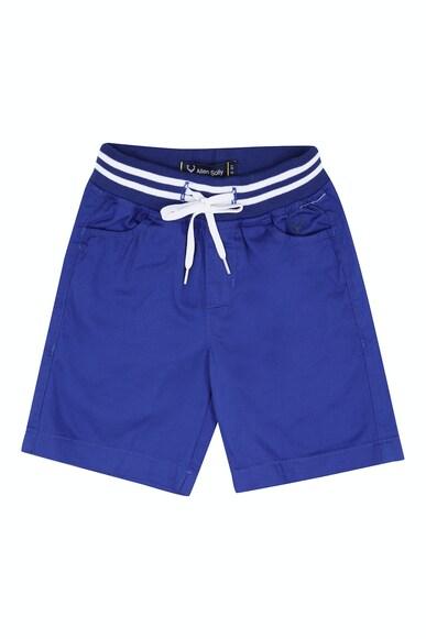 boys blue regular fit solid shorts