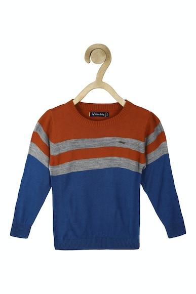 boys blue stripe regular fit sweater