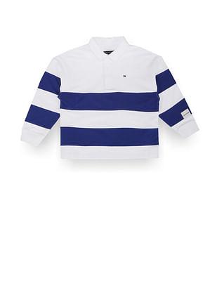 boys bold stripe rugby sweatshirt