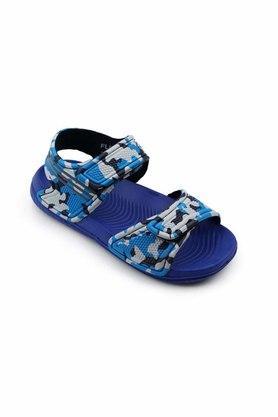 boys camoflash synthetic sandals - blue