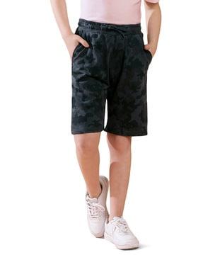 boys camouflage print regular fit bermudas