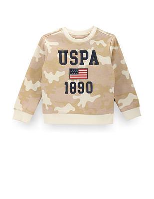 boys camouflage print sweatshirt