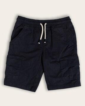 boys cargo shorts with drawstring waist