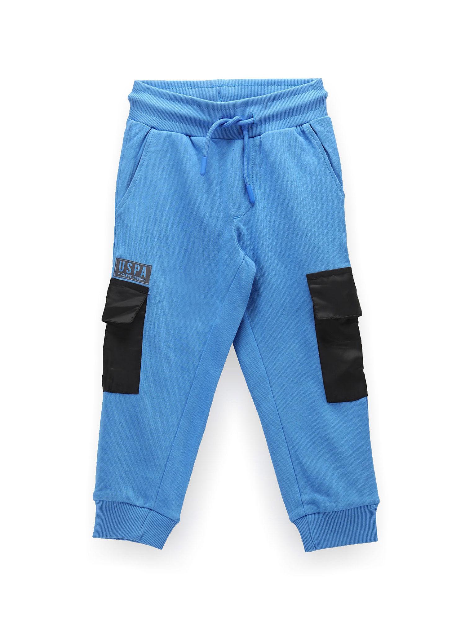 boys colour block cotton joggers