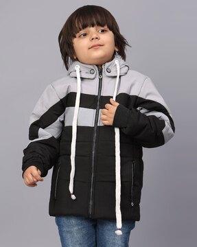 boys colourblock bomber jacket