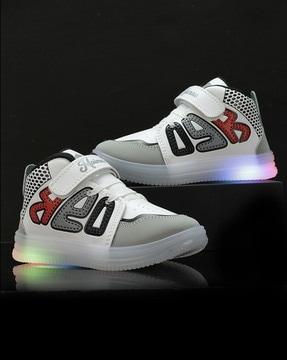 boys colourblock high-top sneakers