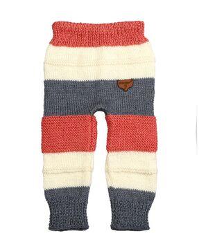 boys colourblock relaxed fit knitted pants