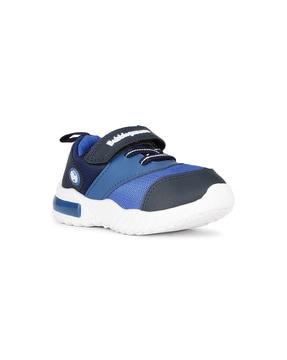 boys colourblock slip-on shoes with velcro fastening