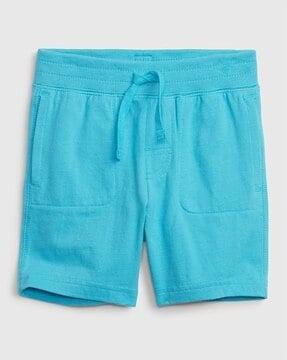 boys cotton shorts with insert pockets