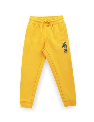 boys embroidered mascot joggers