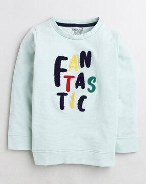 boys embroidered regular fit t-shirt