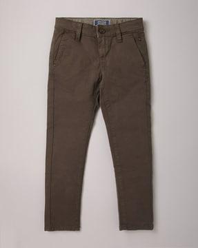 boys flat-front regular fit trousers