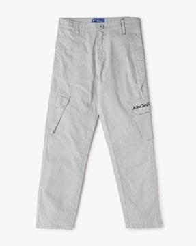 boys flat-front straight fit cargo pants