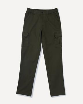 boys flat-front straight fit cargo trousers