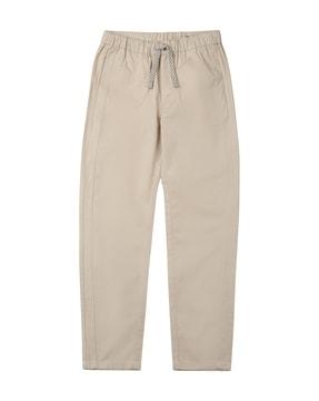 boys flat-front straight fit trousers
