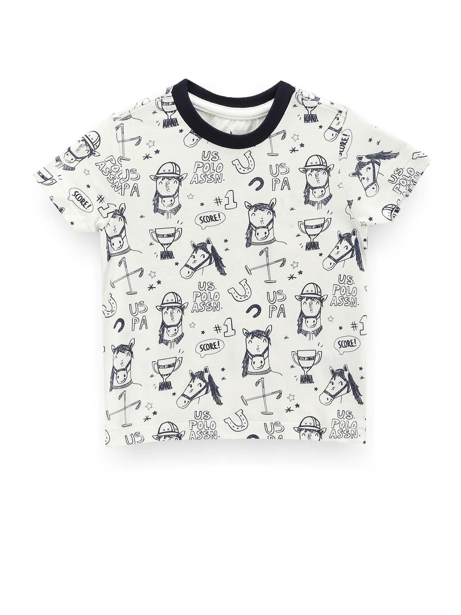 boys graphic print cotton t-shirt