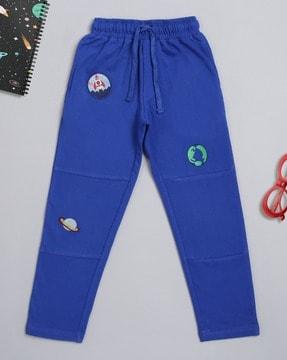 boys graphic print joggers with elasticated waist