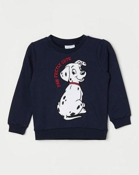 boys graphic print regular fit sweatshirt