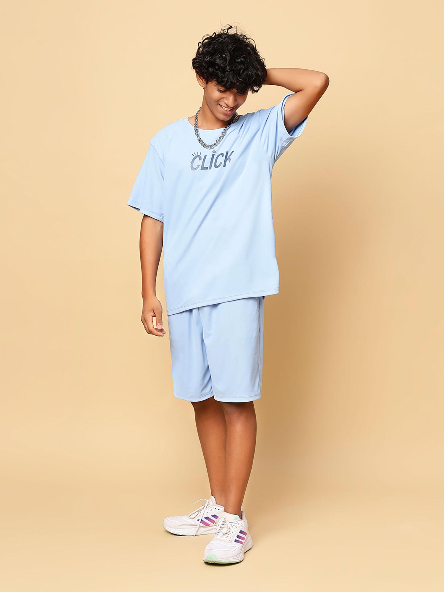 boys graphic t-shirt and shorts co-ord (set of 2)