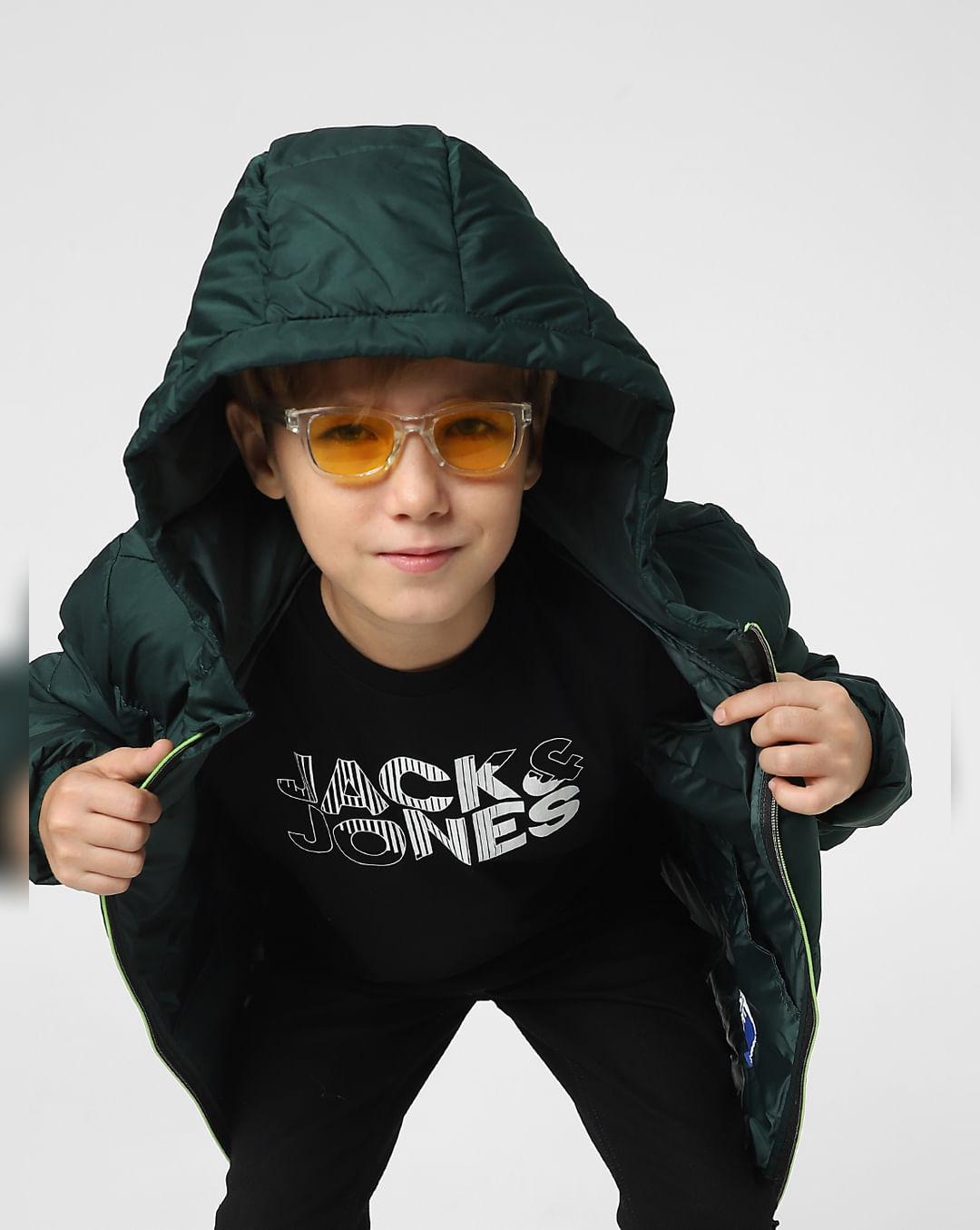 boys green puffer jacket