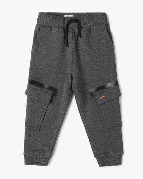 boys heathered regular fit cargo joggers