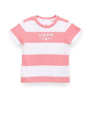 boys horizontal stripe pique t-shirt