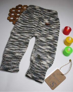 boys knitted pants with elasticated waist