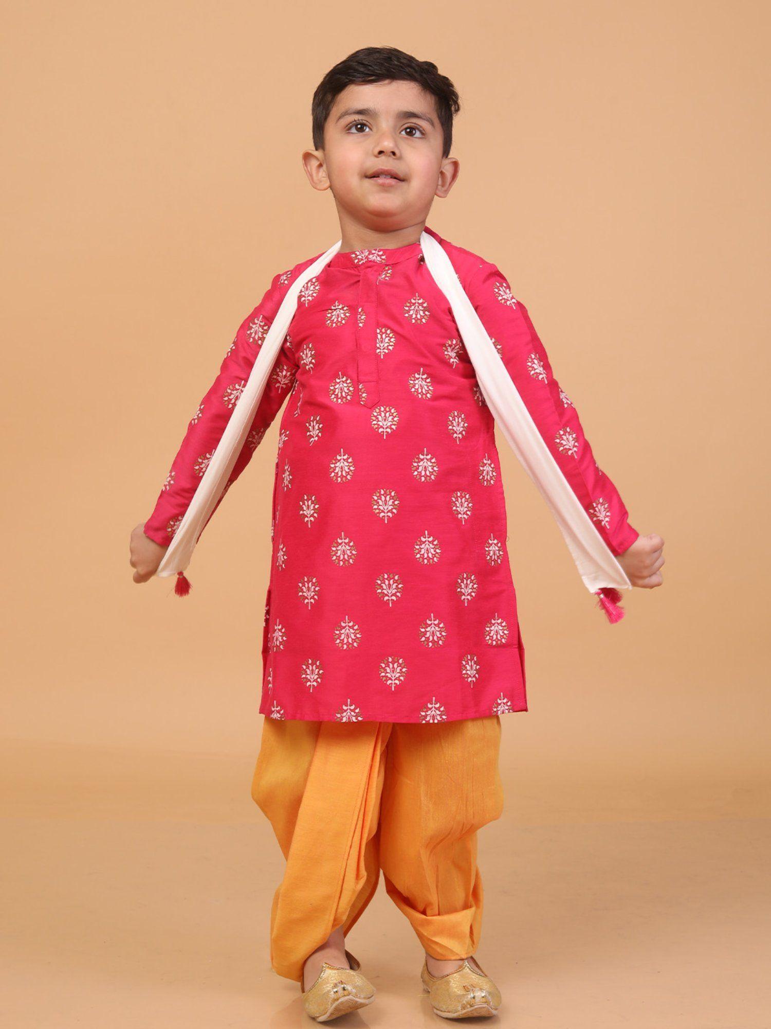 boys kurta dhoti (set of 2)