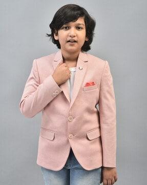 boys lapel-neck blazer