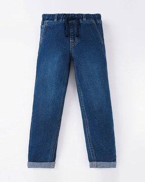 boys lightly washed regular fit jeans