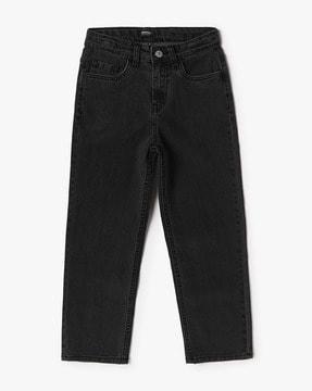 boys lightly washed relaxed fit jeans