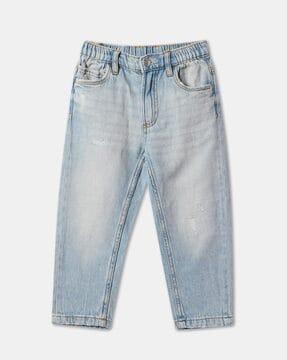 boys lightly washed slim fit jeans