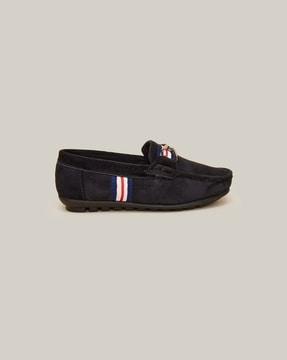 boys loafers with striped taping