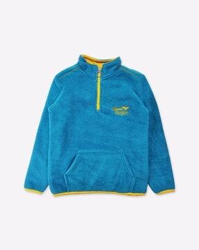 boys logo embroidered regular fit sweatshirt