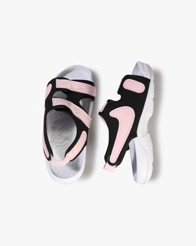 boys logo sandals with velcro fastening
