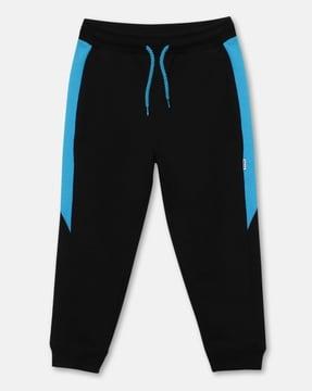 boys mid rise fitted track pants