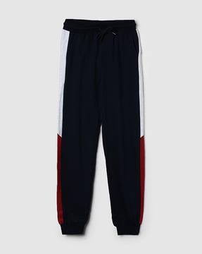 boys mid-rise side panelled joggers