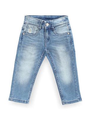 boys mid rise slim fit jeans