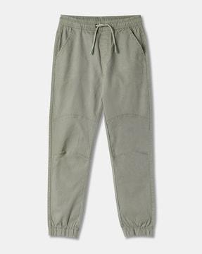 boys mid-rise straight fit trousers