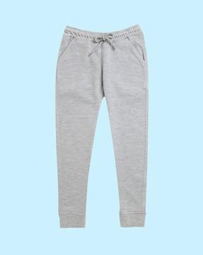 boys mid-rise waist joggers with drawstrings