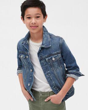 boys mid-wash denim jacket