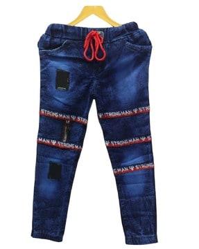 boys mid-wash regular fit jeans