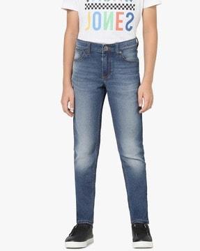 boys mid-wash relaxed fit jeans