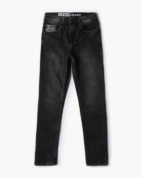 boys mid-wash slim fit jeans